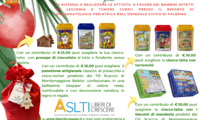 Natale solidale con le ciocco-latte e i panettoni artigianali di Aslti